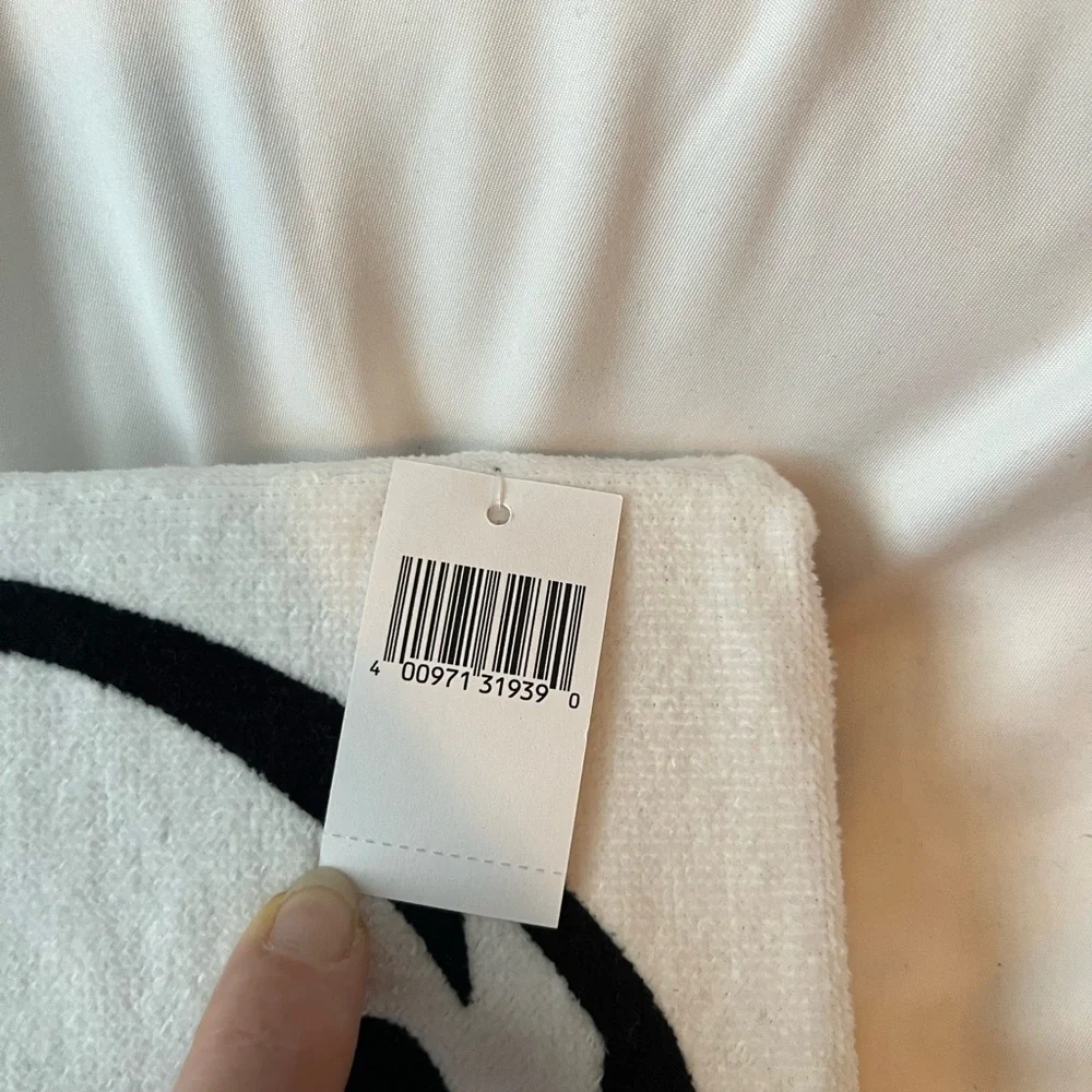 Disney Black and White Towel with Red Accent